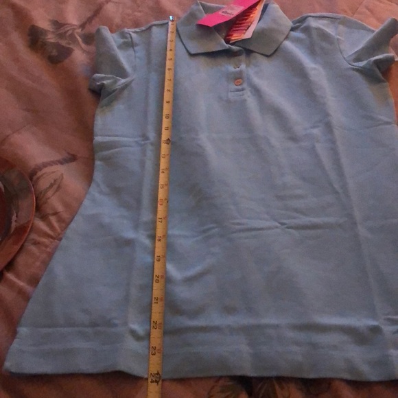 NWT Lilly Pulitzer Meredith Luxletic Short Sleeve Polo Bali Blue. Size xs. - Picture 10 of 10
